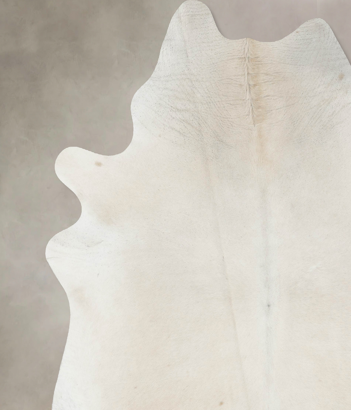 Ivory with Beige XX-Large Brazilian Cowhide Rug 8'9"H x 7'6"W #B17204 by Hudson Hides