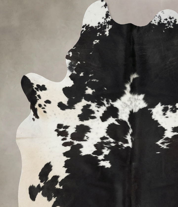 Black and White XX-Large Brazilian Cowhide Rug 8'6"H x 7'1"W #B17206 by Hudson Hides
