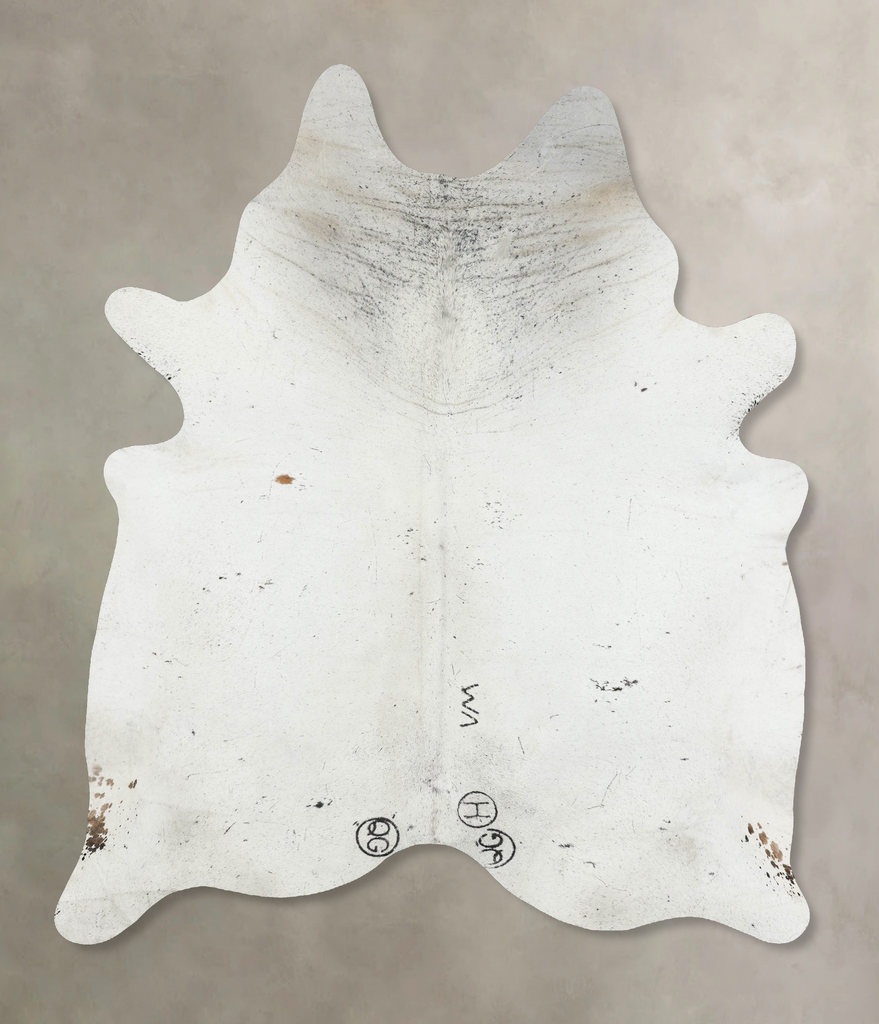 Salt and Pepper Black XX-Large Brazilian Cowhide Rug 8'7"H x 6'10"W #B17209 by Hudson Hides