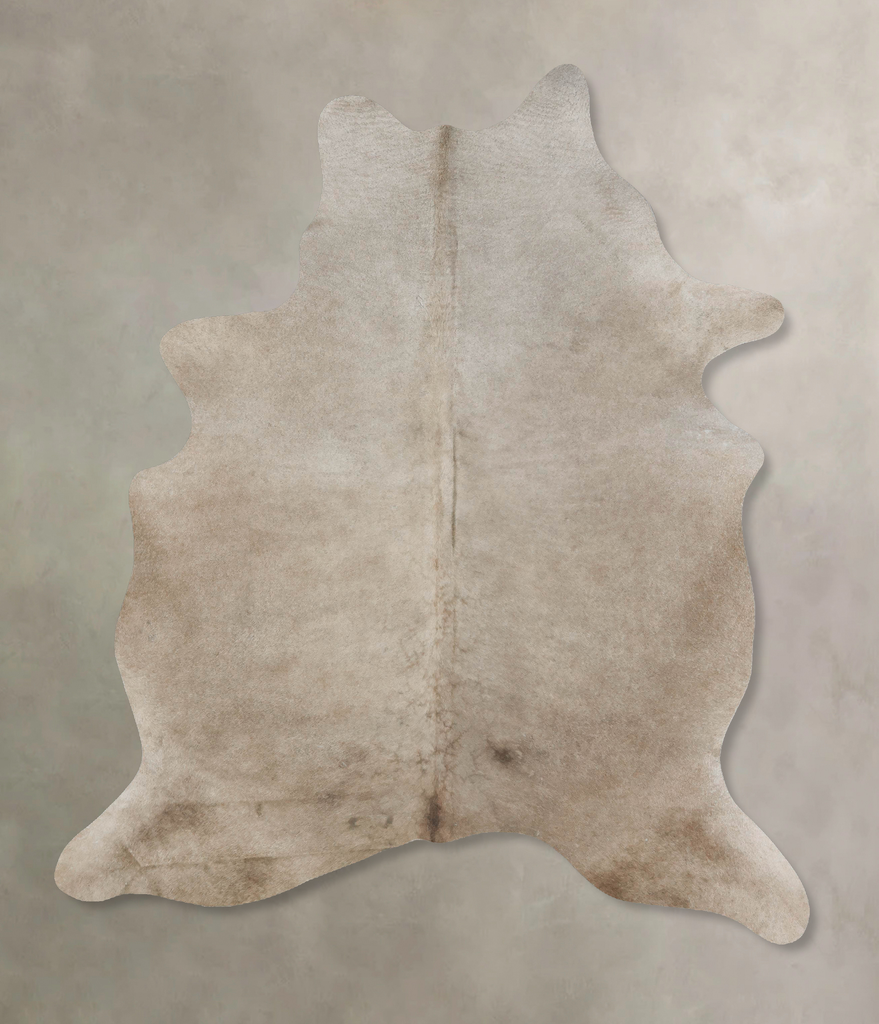 Taupe X-Large Brazilian Cowhide Rug 7'6"H x 5'11"W #B17215 by Hudson Hides