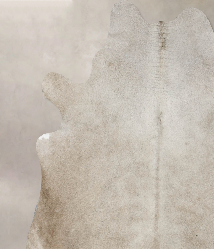 Taupe X-Large Brazilian Cowhide Rug 7'8"H x 6'3"W #B17216 by Hudson Hides