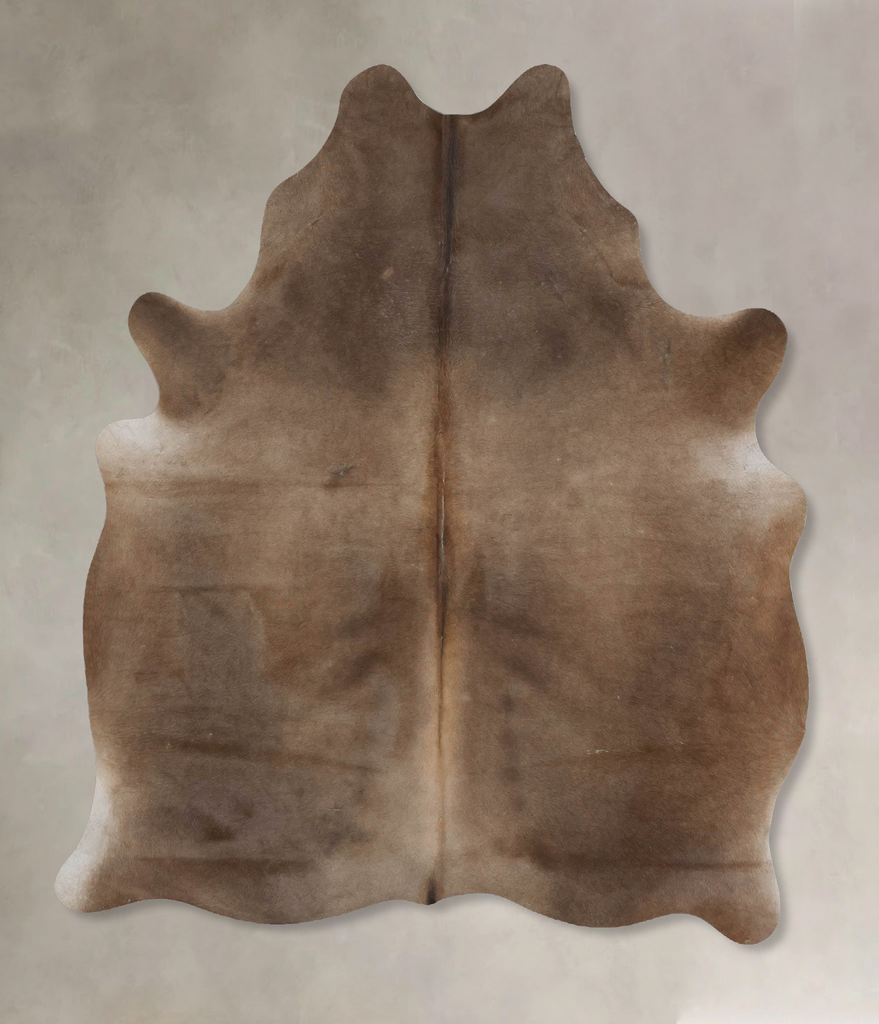 Taupe Large Brazilian Cowhide Rug 6'9"H x 5'4"W #B17217 by Hudson Hides