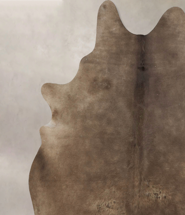 Taupe X-Large Brazilian Cowhide Rug 7'4"H x 6'6"W #B17218 by Hudson Hides