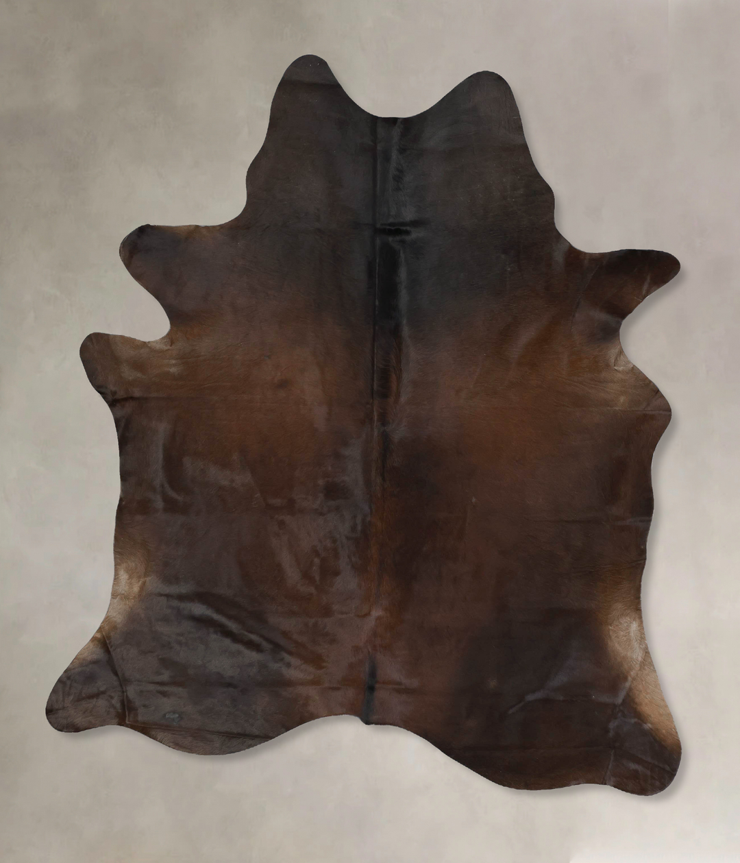 Chocolate X-Large Brazilian Cowhide Rug 7'8"H x 5'10"W #B17223 by Huds