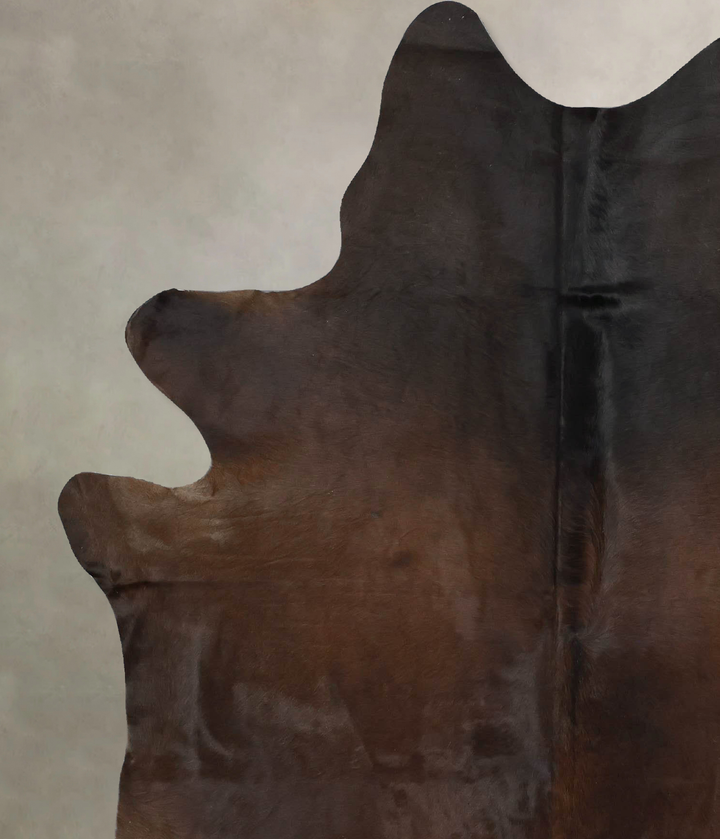 Chocolate X-Large Brazilian Cowhide Rug 7'8"H x 5'10"W #B17223 by Hudson Hides