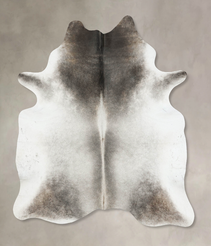 Medium Grey X-Large Brazilian Cowhide Rug 7'3"H x 6'2"W #B17225 by Hudson Hides