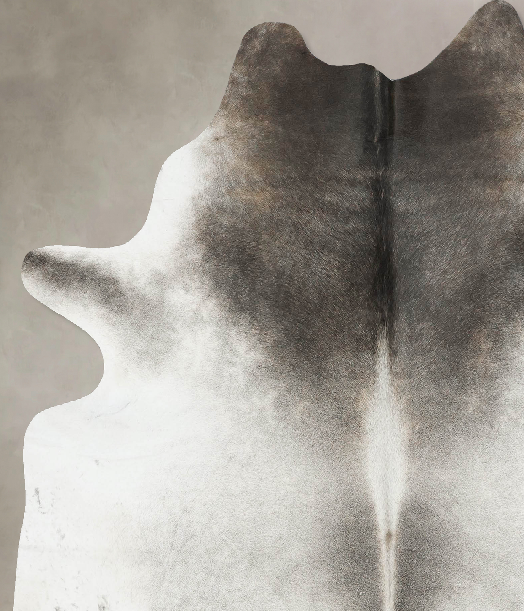 Medium Grey X-Large Brazilian Cowhide Rug 7'3"H x 6'2"W #B17225 by Hud