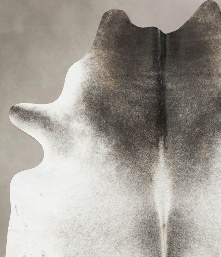 Medium Grey X-Large Brazilian Cowhide Rug 7'3"H x 6'2"W #B17225 by Hudson Hides