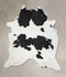 Black and White XX-Large Brazilian Cowhide Rug 9'5