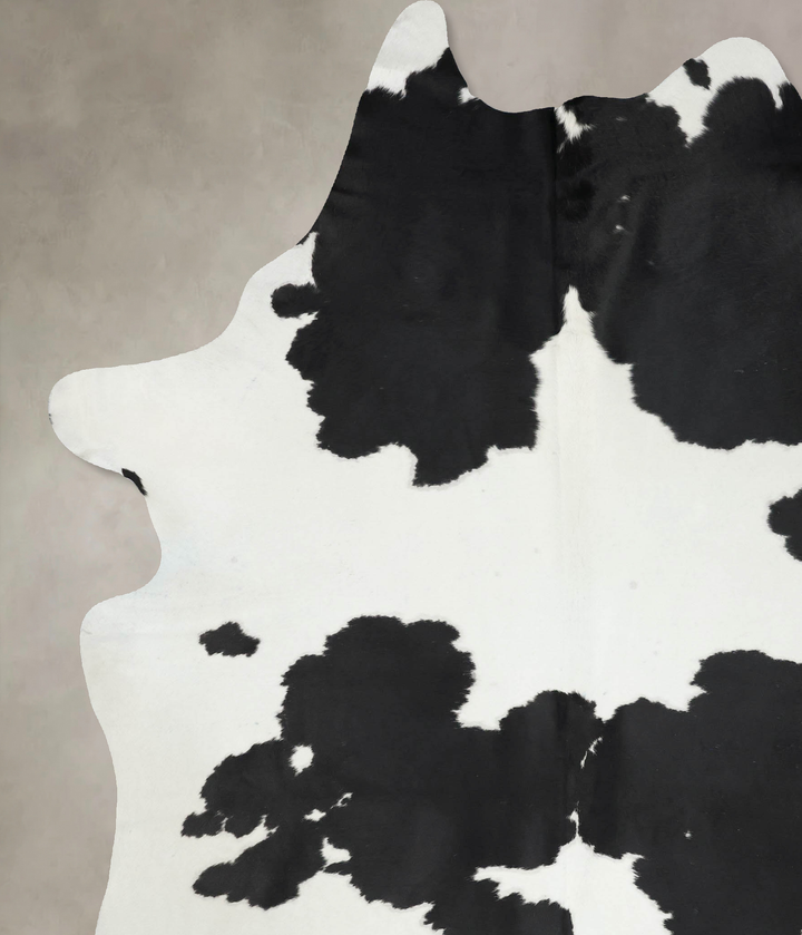 Black and White XX-Large Brazilian Cowhide Rug 9'5"H x 6'11"W #B17231 by Hudson Hides
