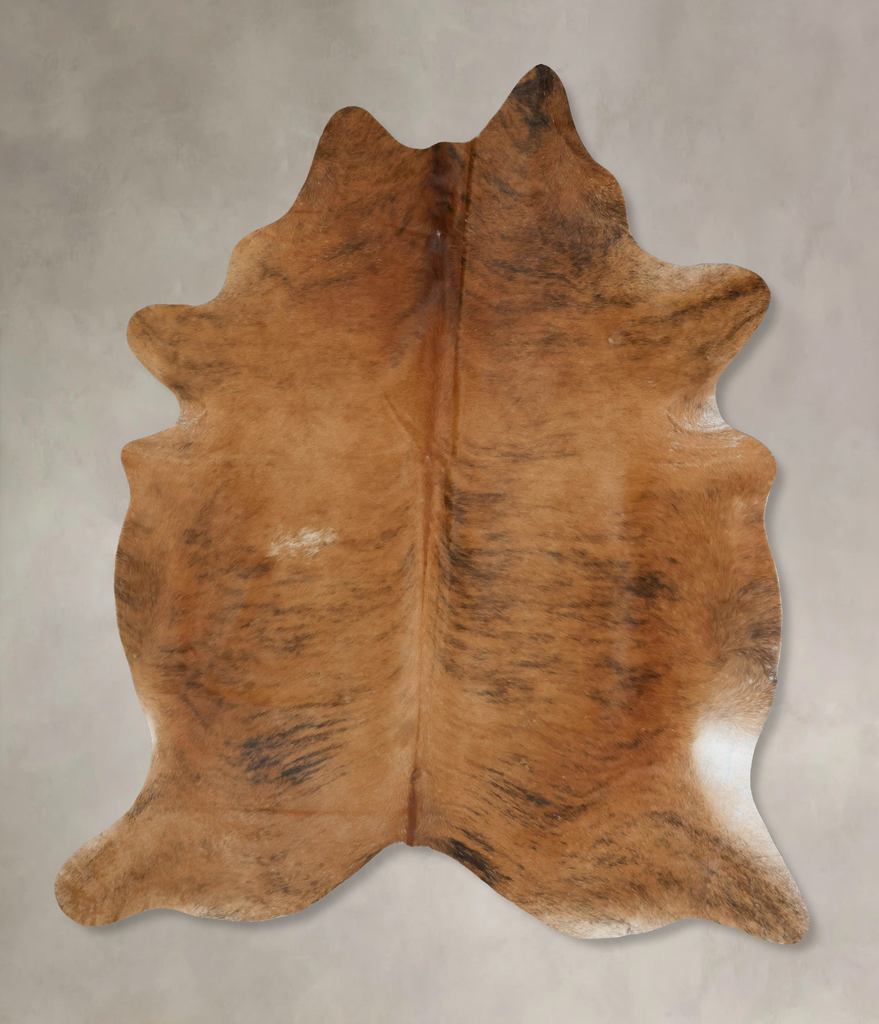 Medium Brindle XX-Large Brazilian Cowhide Rug 8'4"H x 6'7"W #B17234 by Hudson Hides