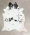 Black and White XX-Large Brazilian Cowhide Rug 8'3