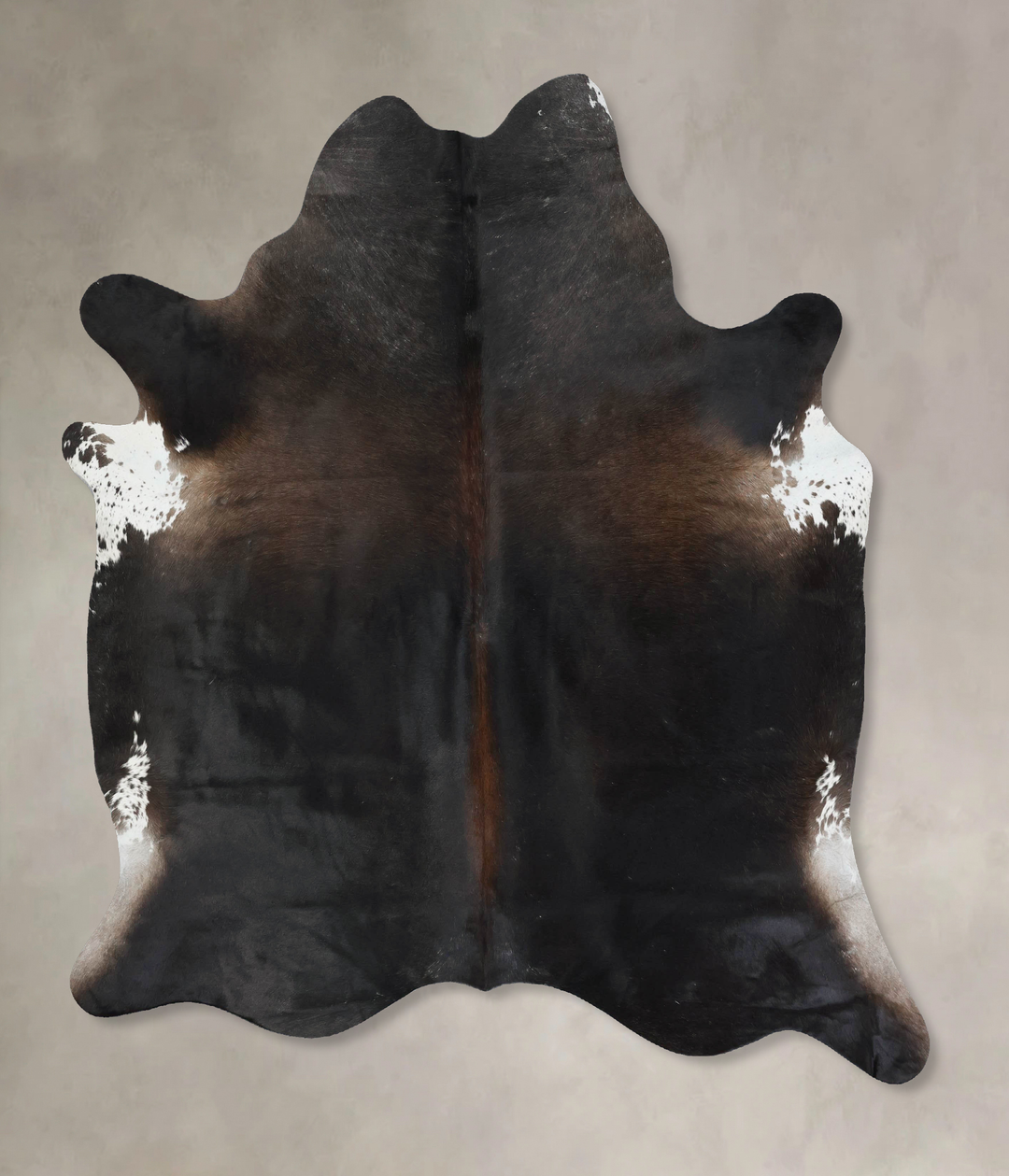 Chocolate X-Large Brazilian Cowhide Rug 7'2"H x 6'4"W #B17239 by Hudso