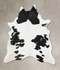 Black and White XX-Large Brazilian Cowhide Rug 8'7