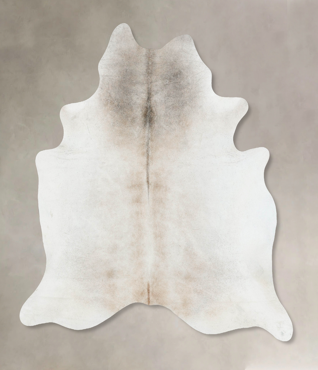 Grey with Beige XX-Large Brazilian Cowhide Rug 7'9"H x 6'7"W #B17258 b