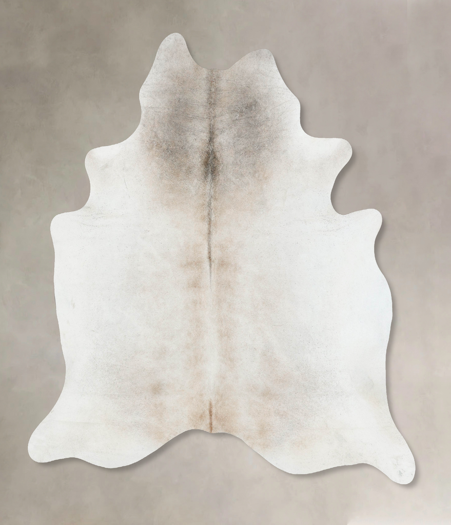 Grey with Beige XX-Large Brazilian Cowhide Rug 7'9"H x 6'7"W #B17258 by Hudson Hides