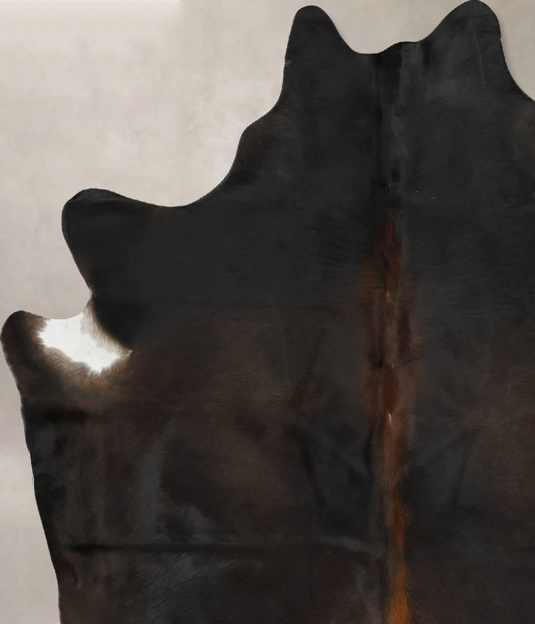 Chocolate X-Large Brazilian Cowhide Rug 7'4"H x 5'11"W #B17260 by Huds