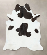 Black and White X-Large Brazilian Cowhide Rug 6'10"H x 6'1"W #B17261 by Hudson Hides