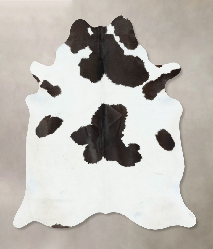 Black and White X-Large Brazilian Cowhide Rug 6'10"H x 6'1"W #B17261 by Hudson Hides