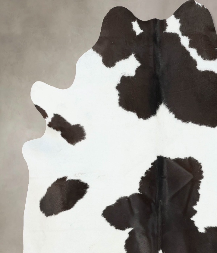 Black and White X-Large Brazilian Cowhide Rug 6'10"H x 6'1"W #B17261 by Hudson Hides