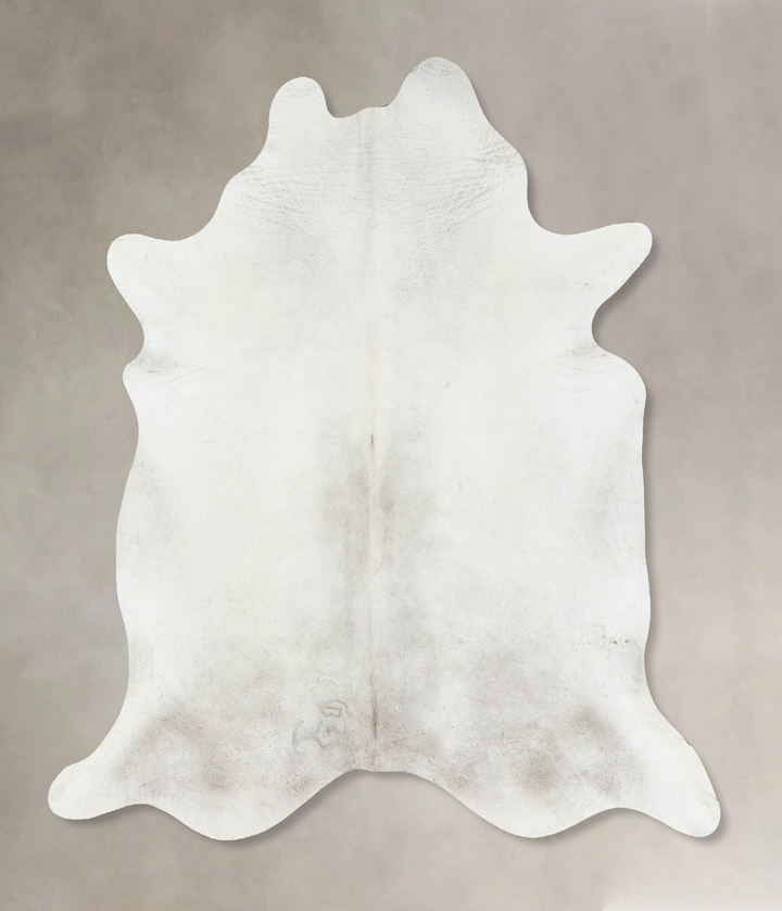 Ivory with Beige X-Large Brazilian Cowhide Rug 7'5"H x 6'4"W #B17264 by Hudson Hides
