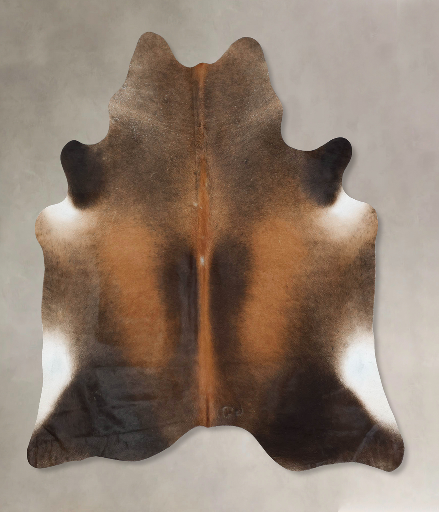 Warm Caramel XX-Large Brazilian Cowhide Rug 7'7"H x 6'11"W #B17268 by Hudson Hides