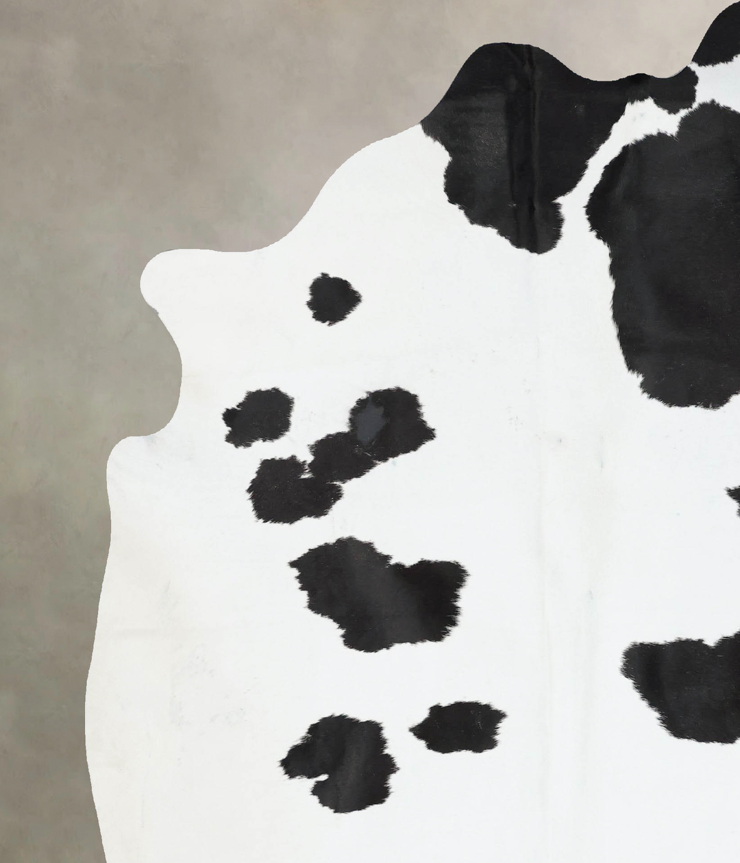 Black and White X-Large Brazilian Cowhide Rug 7'8"H x 6'5"W #B17275 by