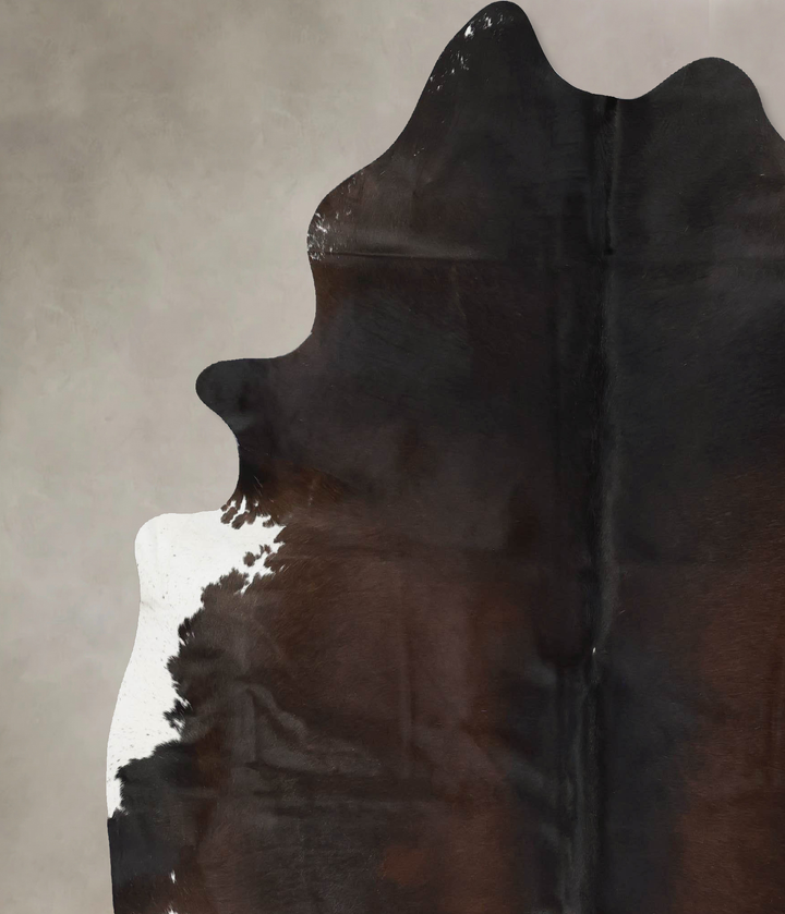 Chocolate XX-Large Brazilian Cowhide Rug 7'7"H x 6'10"W #B17277 by Hudson Hides