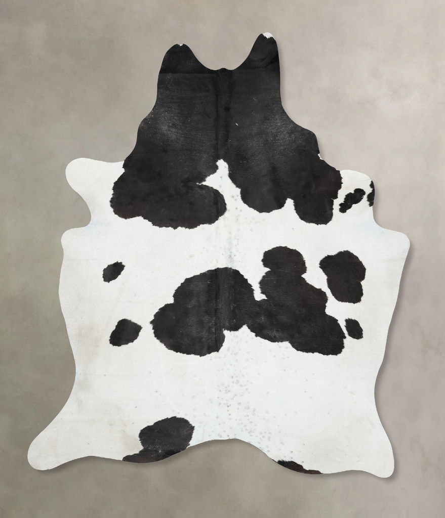 Black and White XX-Large Brazilian Cowhide Rug 8'6"H x 6'10"W #B17284 by Hudson Hides
