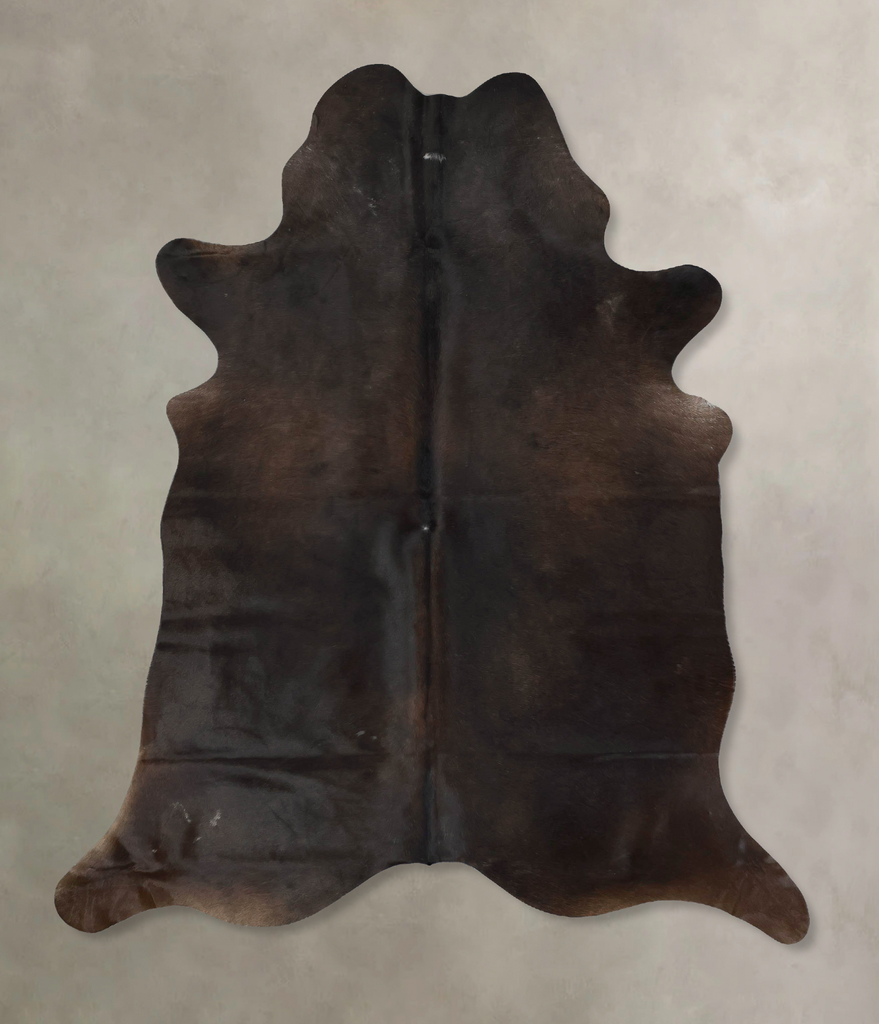 Chocolate X-Large Brazilian Cowhide Rug 7'11"H x 6'2"W #B17287 by Hudson Hides