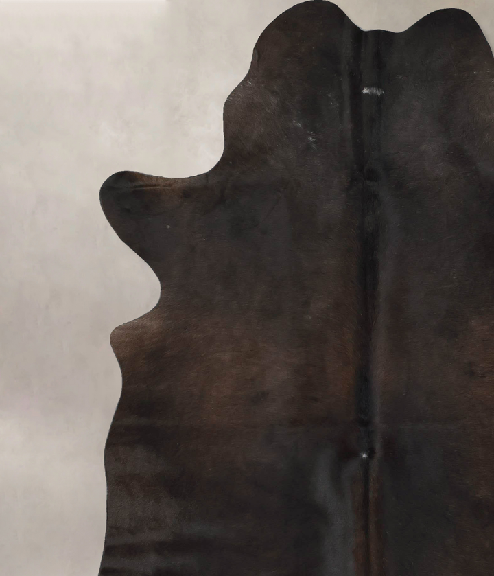 Chocolate X-Large Brazilian Cowhide Rug 7'11"H x 6'2"W #B17287 by Hudson Hides