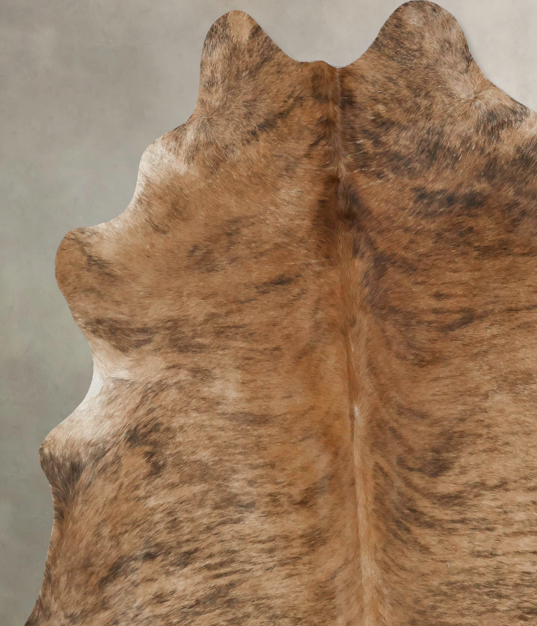 Light Brindle X-Large Brazilian Cowhide Rug 7'5"H x 6'8"W #B17290 by H