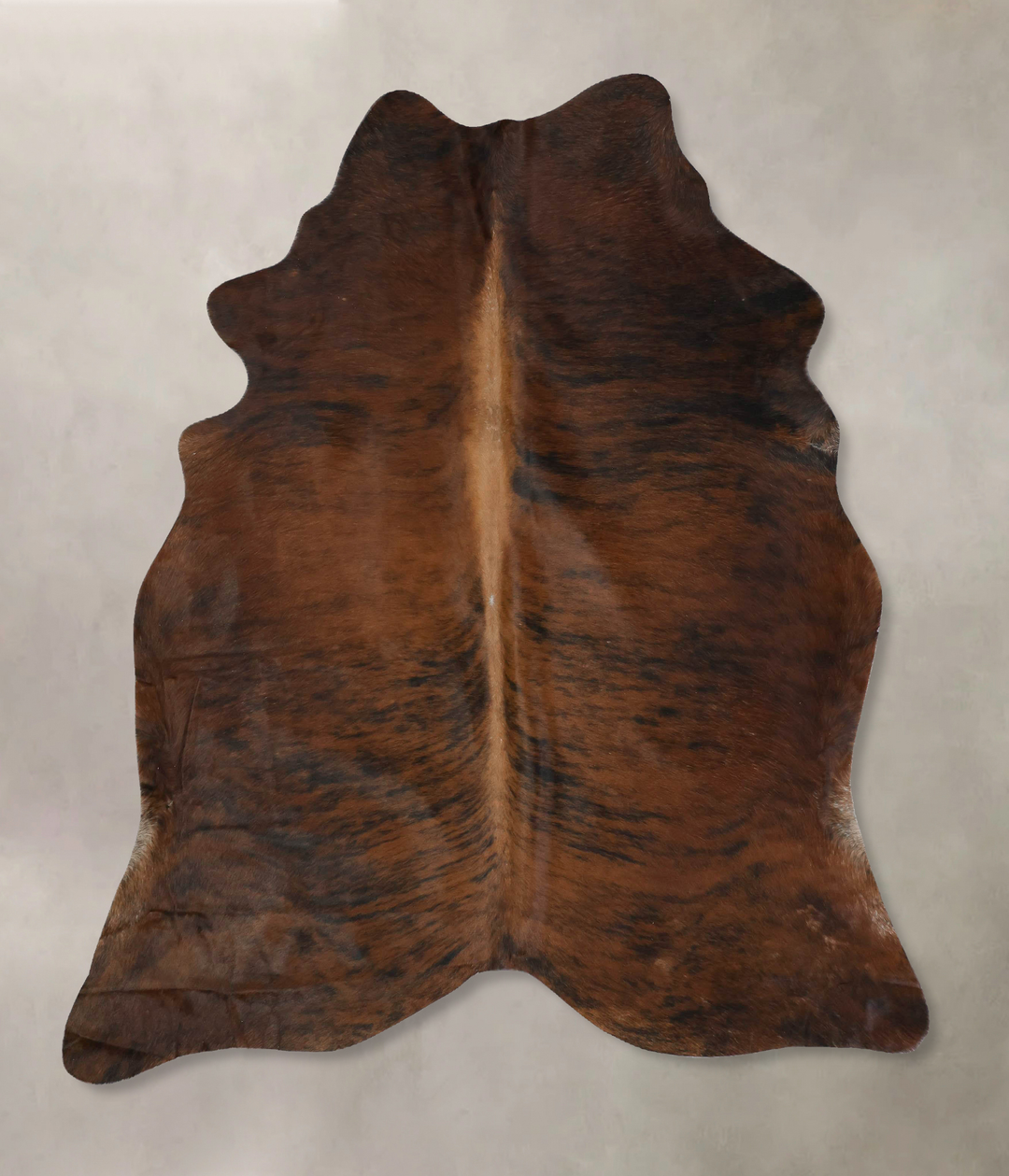 Dark Brindle X-Large Brazilian Cowhide Rug 7'2"H x 6'0"W #B17292 by Hu