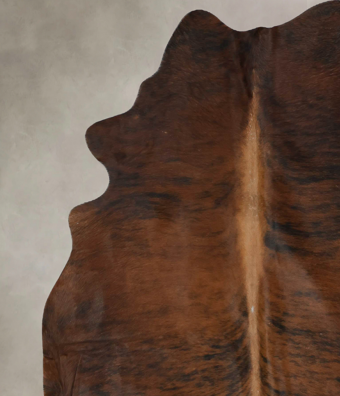 Dark Brindle X-Large Brazilian Cowhide Rug 7'2"H x 6'0"W #B17292 by Hu