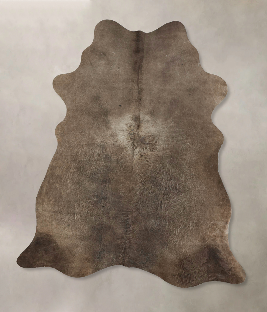Taupe X-Large Brazilian Cowhide Rug 7'4"H x 5'6"W #B17293 by Hudson Hides