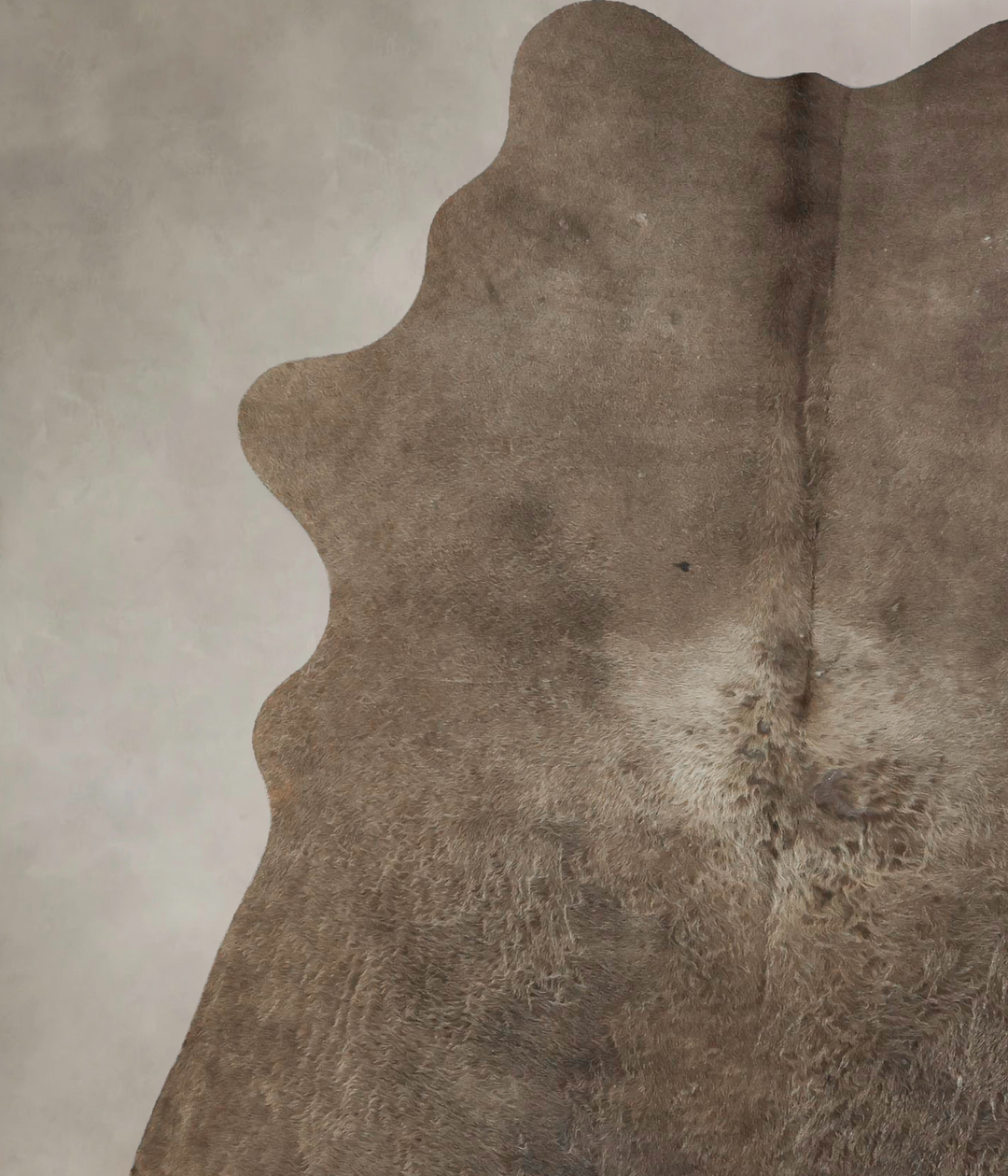Taupe X-Large Brazilian Cowhide Rug 7'4"H x 5'6"W #B17293 by Hudson Hi