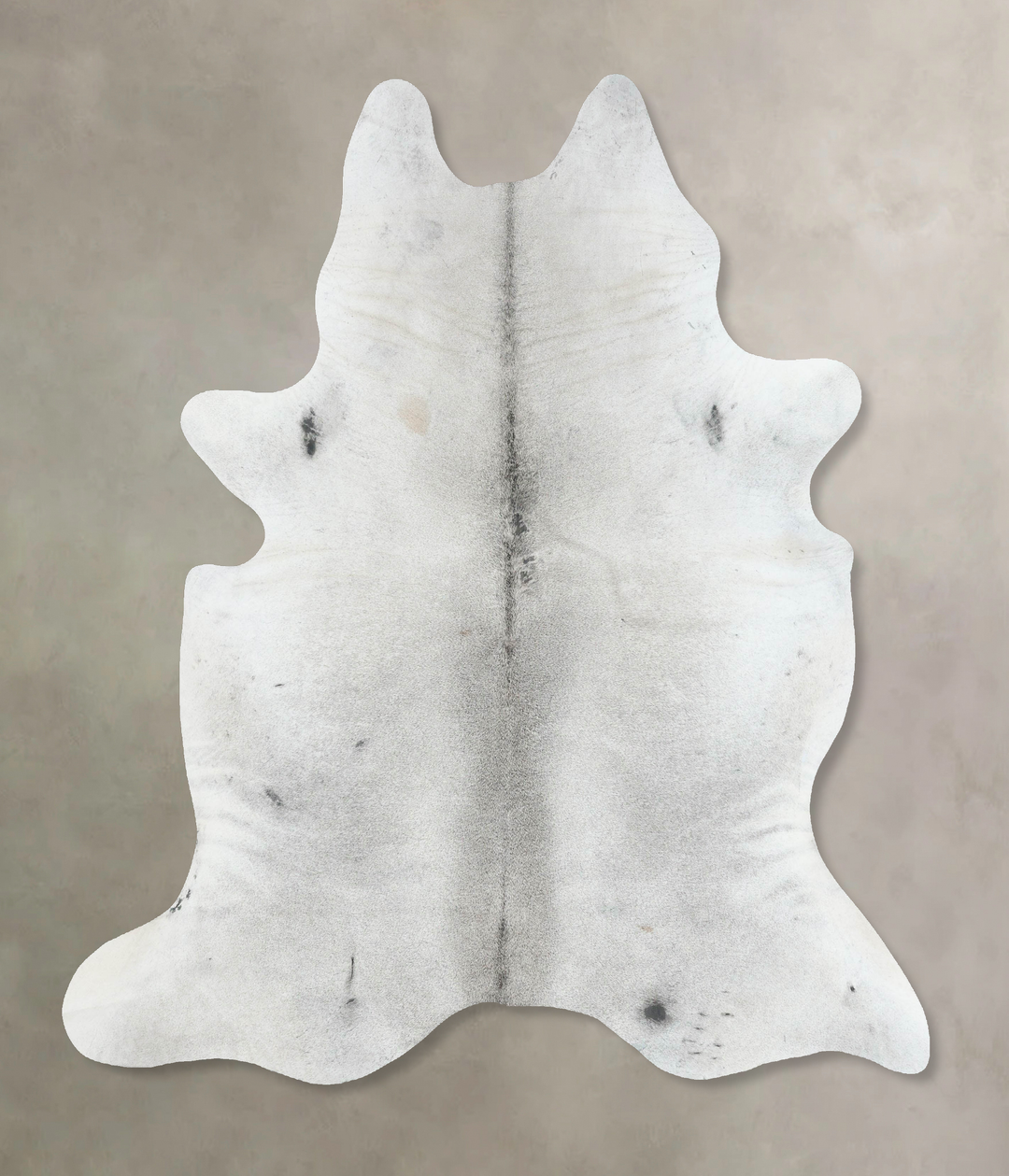 Medium Grey X-Large Brazilian Cowhide Rug 7'8"H x 6'5"W #B17294 by Hud