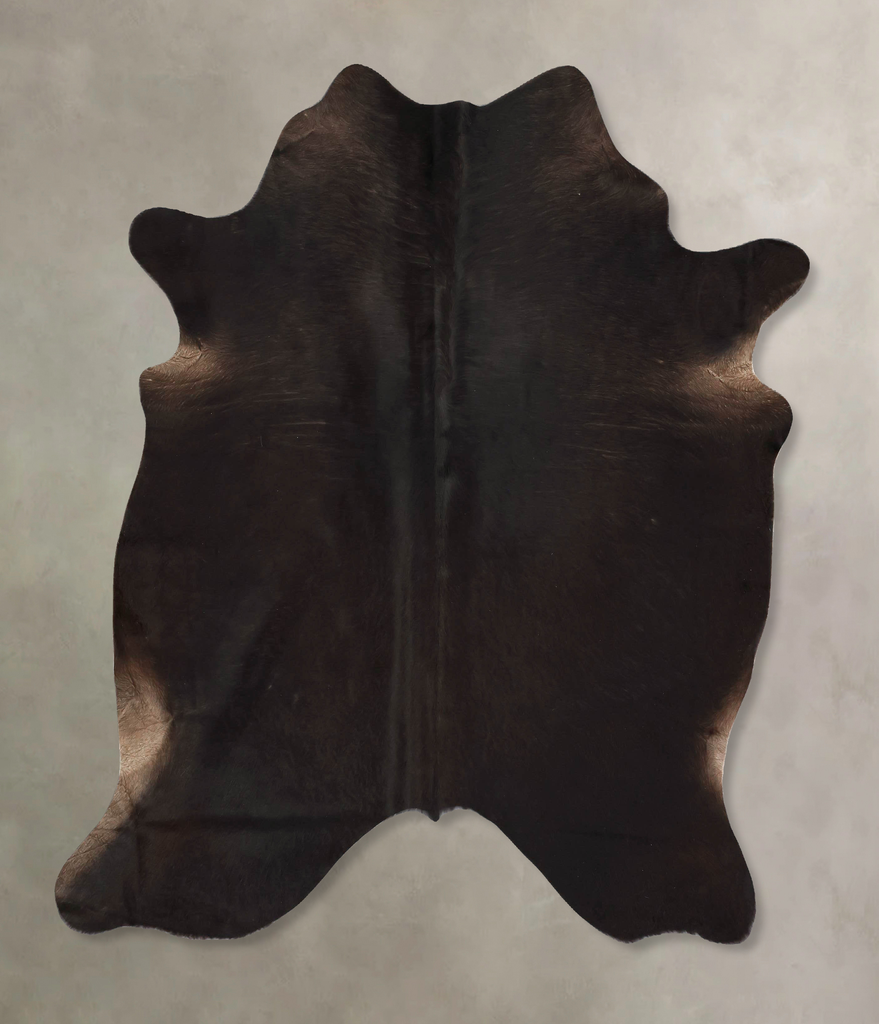 Chocolate X-Large Brazilian Cowhide Rug 6'6"H x 6'4"W #B17297 by Hudson Hides