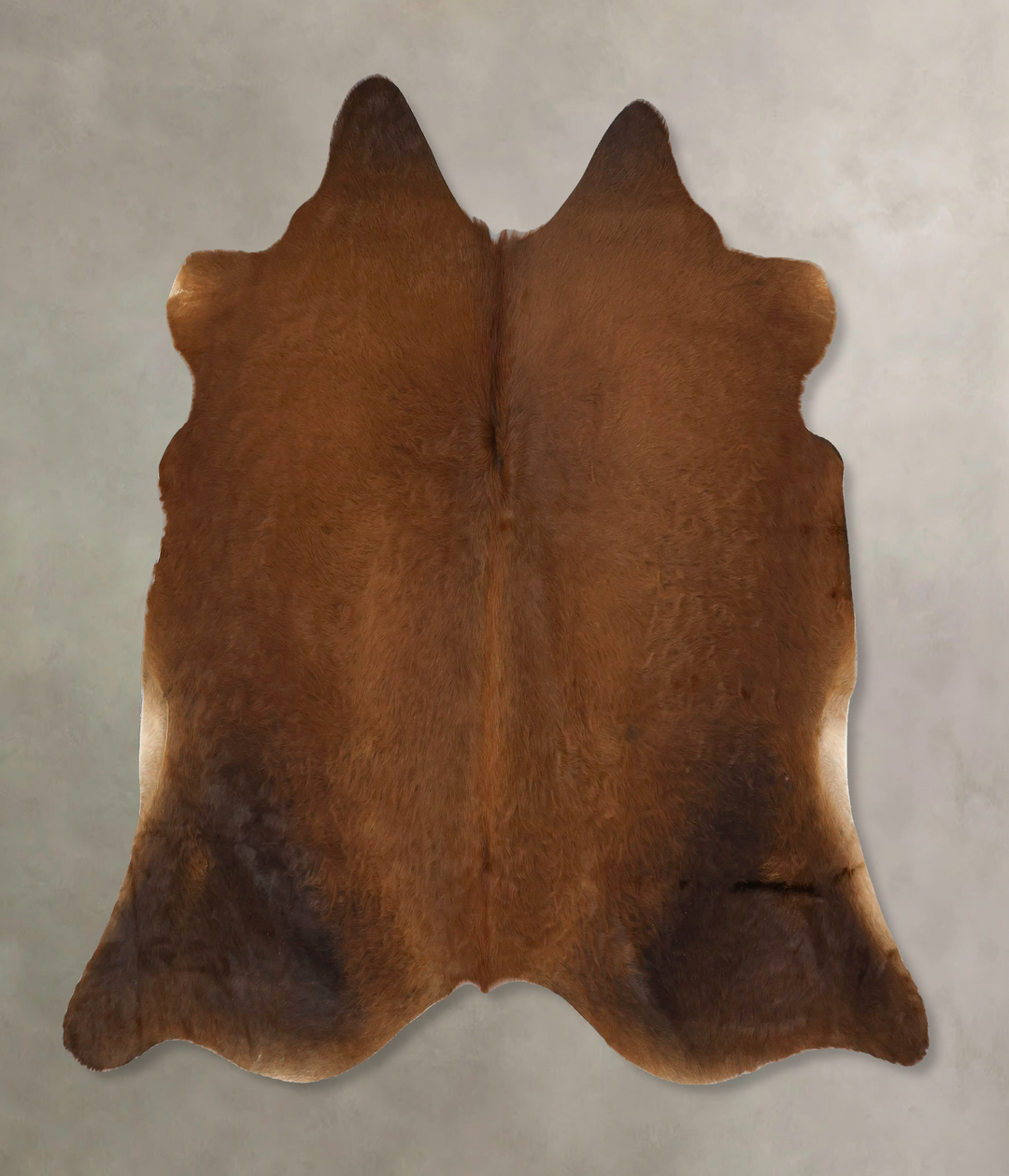 Warm Caramel X-Large Brazilian Cowhide Rug 6'1"H x 6'10"W #B17299 by H