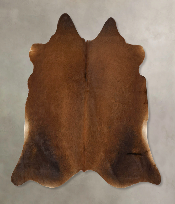 Warm Caramel X-Large Brazilian Cowhide Rug 6'1"H x 6'10"W #B17299 by Hudson Hides