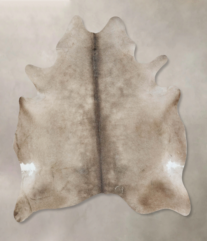 Taupe X-Large Brazilian Cowhide Rug 7'4"H x 6'3"W #B17300 by Hudson Hides