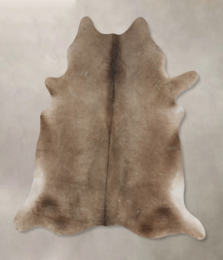 Taupe X-Large Brazilian Cowhide Rug 7'2"H x 6'7"W #B17303 by Hudson Hides