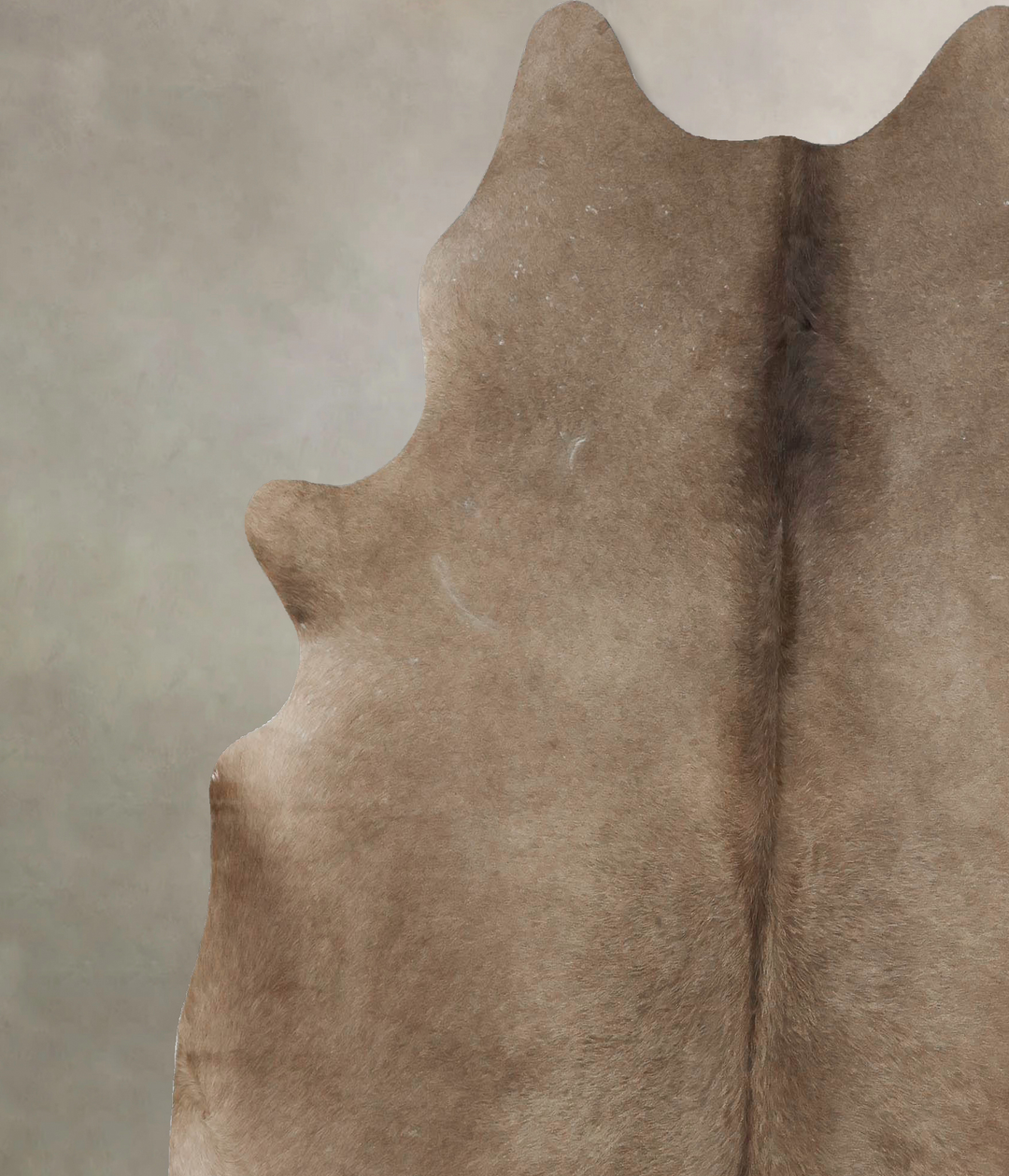 Taupe X-Large Brazilian Cowhide Rug 7'2"H x 6'7"W #B17303 by Hudson Hi