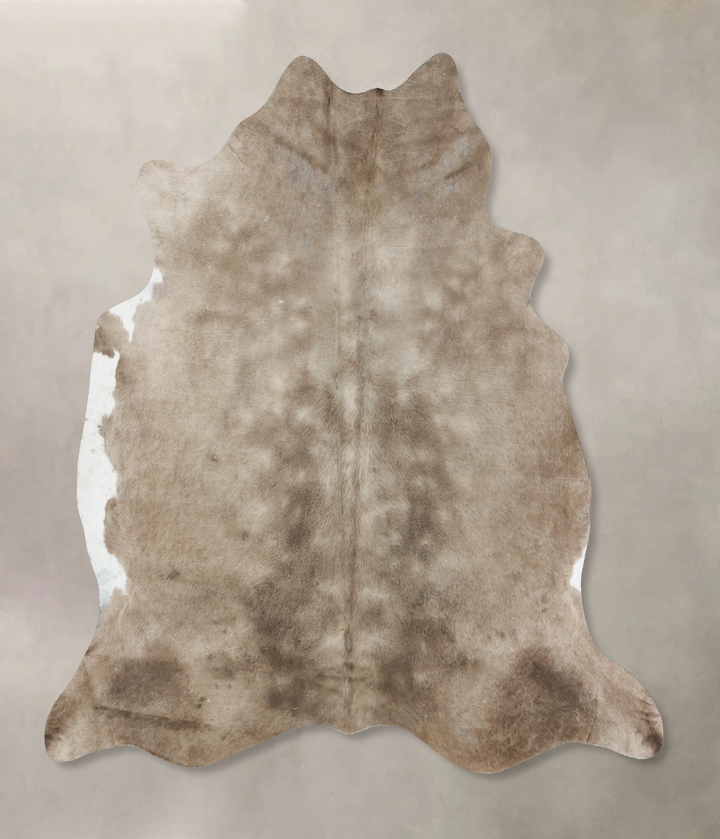 Taupe X-Large Brazilian Cowhide Rug 6'9"H x 6'6"W #B17304 by Hudson Hides