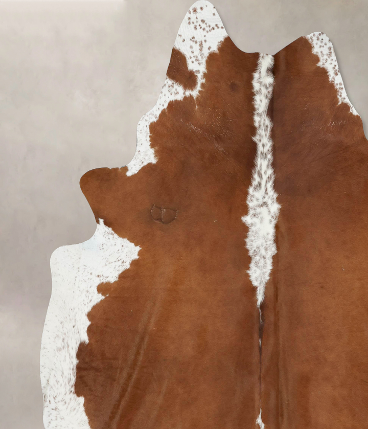 Hereford XX-Large Brazilian Cowhide Rug 8'7"H x 7'7"W #B17308 by Hudson Hides