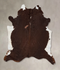 Brown and White Regular XX-Large Brazilian Cowhide Rug 7'8
