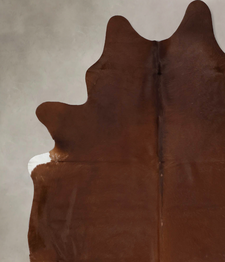 Solid Brown XX-Large Brazilian Cowhide Rug 8'8"H x 7'5"W #B17324 by Hudson Hides