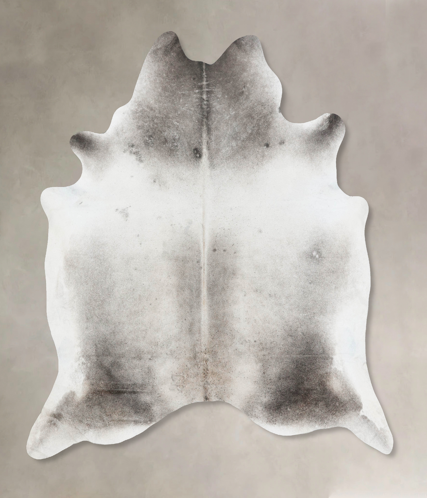 Medium Grey XX-Large Brazilian Cowhide Rug 7'10"H x 7'0"W #B17327 by Hudson Hides