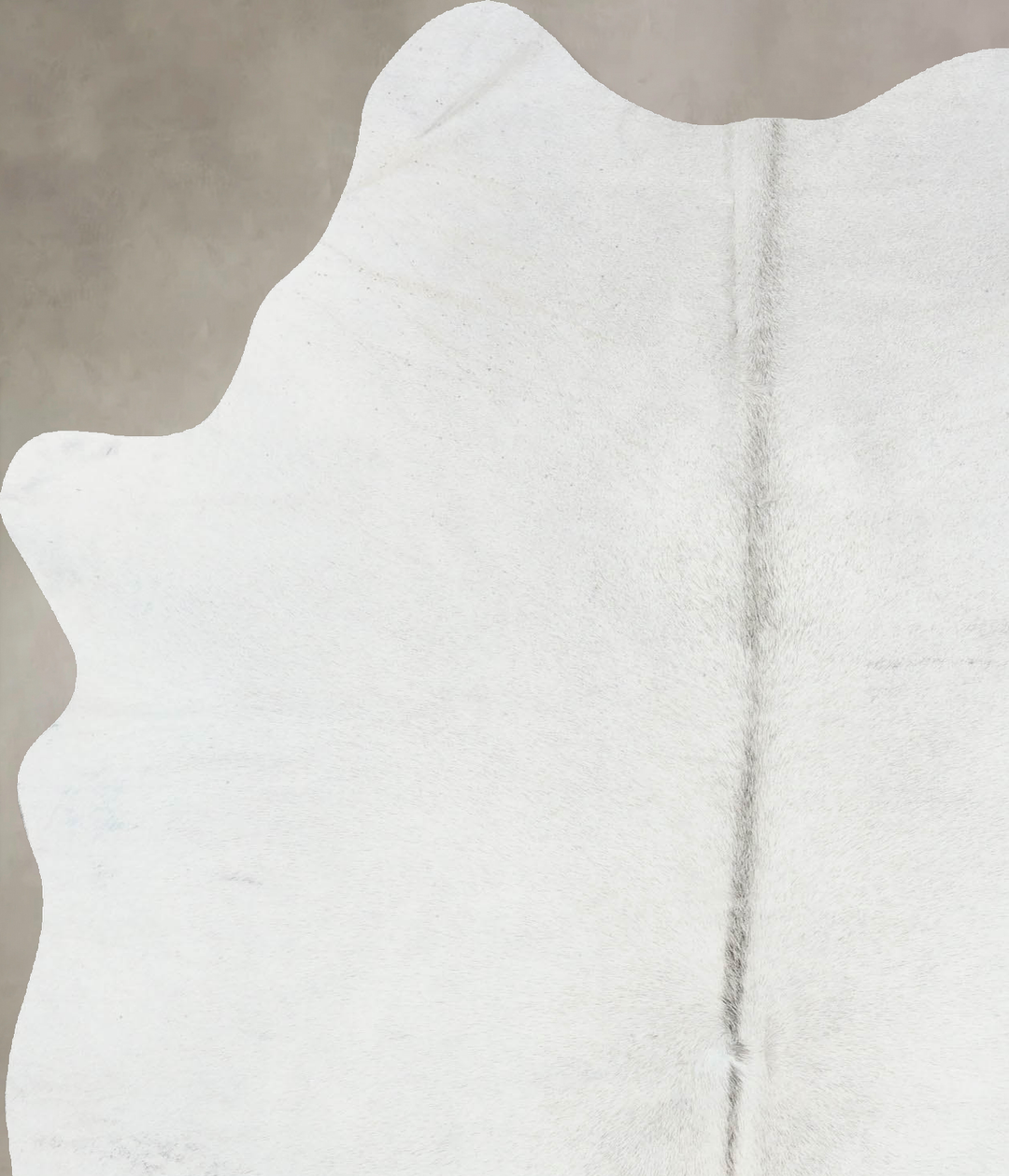 Light Grey Large Brazilian Cowhide Rug 7'1"H x 4'11"W #B17334 by Hudso