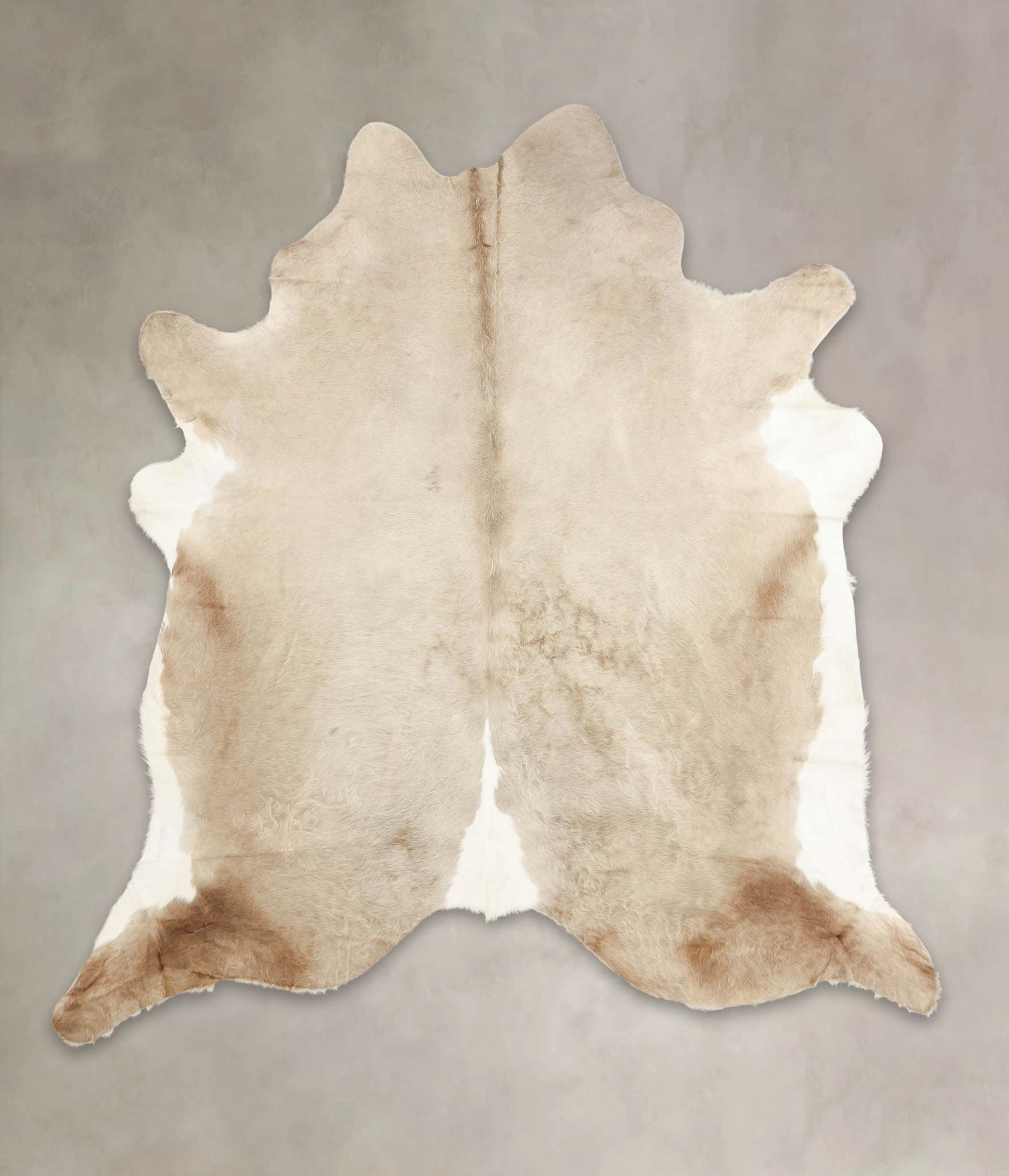 Grey With White Cowhide Rug #B1734